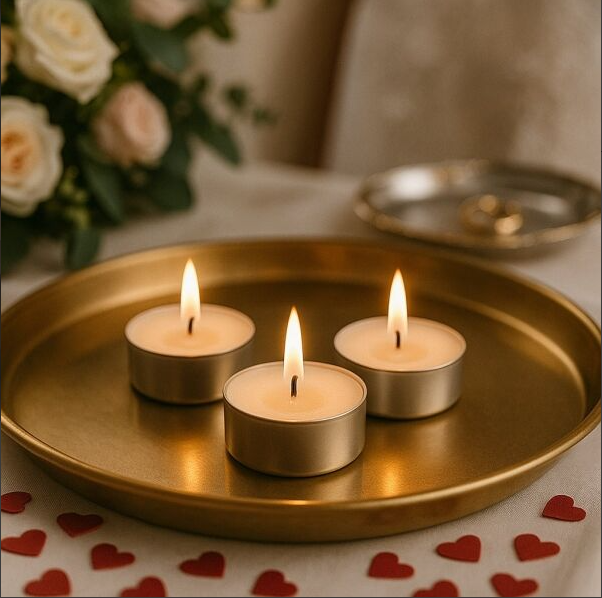 Beyaz Tealight Mum Adet: 1